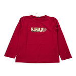 Liu Jo Shirt tinta unita con Stampa Rosso per Bambina KF5033X ROSSO LIU JO 