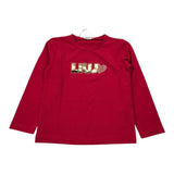 Liu Jo Shirt tinta unita con Stampa Rosso per Bambina KF5033X ROSSO LIU JO 