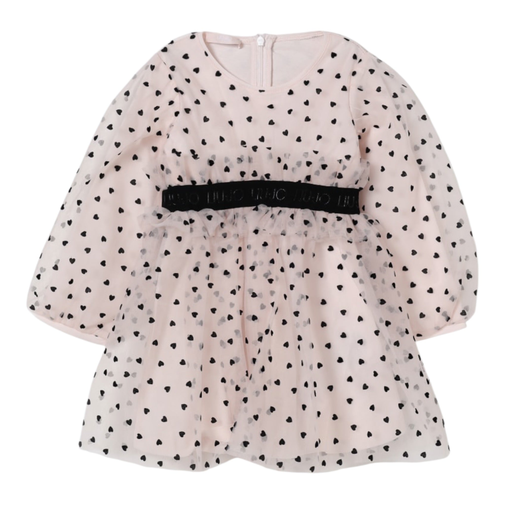 Liu Jo Abito tinta unita con Cuori Rosa per Bambina KF5036J ROSA LIU JO 