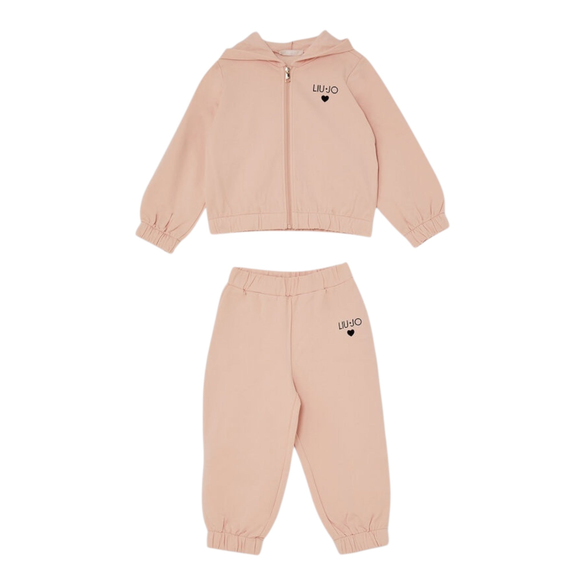 Liu Jo Completo 2 Pezzi Felpa-Pantalone tinta unita Rosa per Bambina KF5044 ROSA LIU JO 