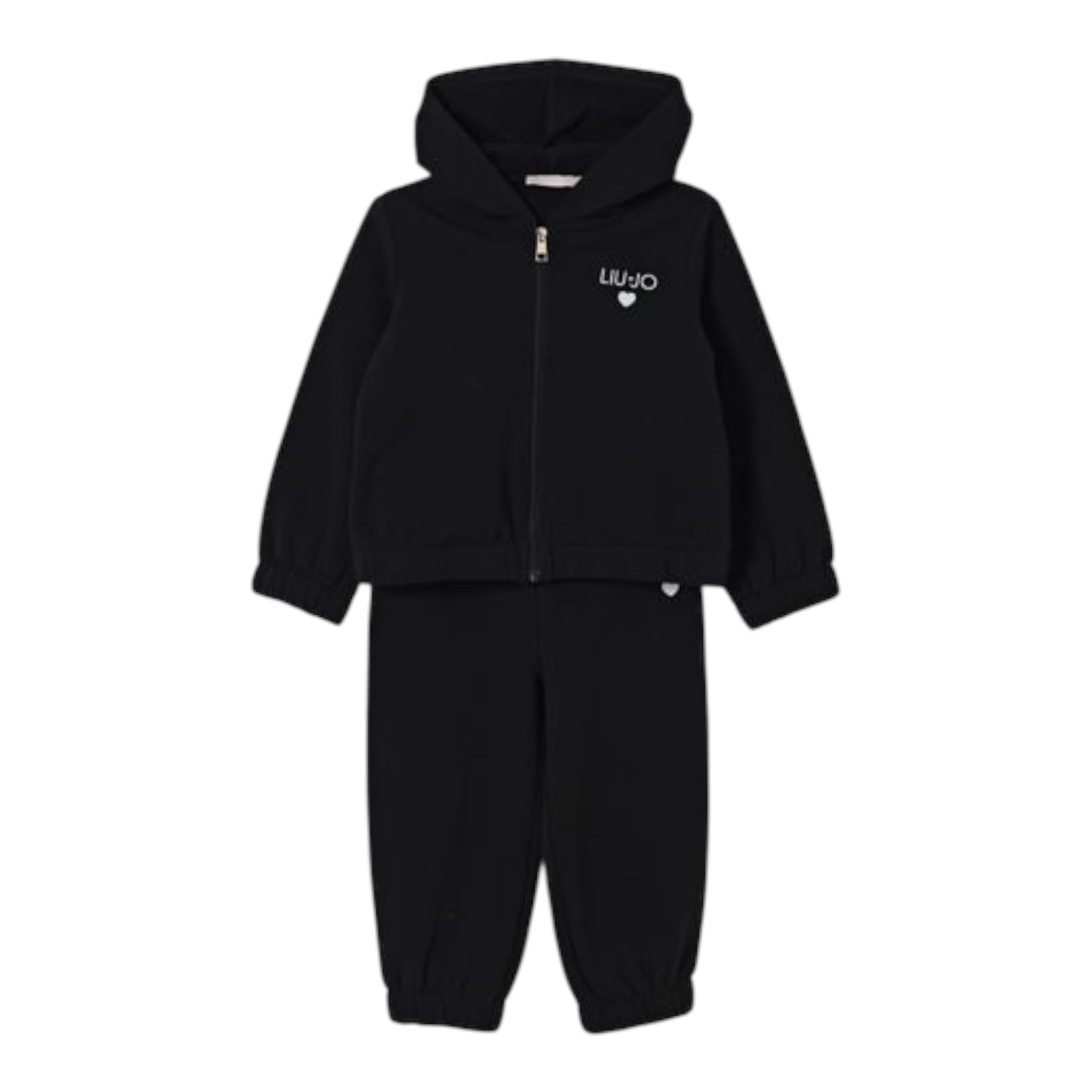 Liu Jo Completo 2 Pezzi Felpa-Pantalone tinta unita Nero per Neonata KF5044X NERO LIU JO 