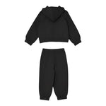 Liu Jo Completo 2 Pezzi Felpa-Pantalone tinta unita Nero per Bambina KF5044XXJ NERO LIU JO 