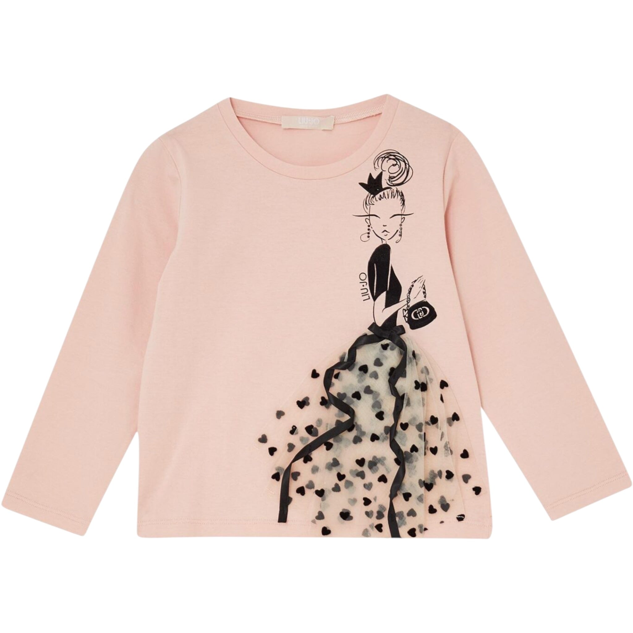 Liu Jo Shirt Girocollo tinta unita Rosa per Bambina KF5047 ROSA LIU JO 