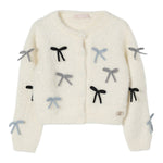 Liu Jo Cardigan tinta unita con Fiocchi Panna per Neonata KF5053N PANNA LIU JO 