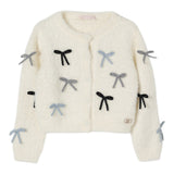 Liu Jo Cardigan tinta unita con Fiocchi Panna per Neonata KF5053N PANNA LIU JO 