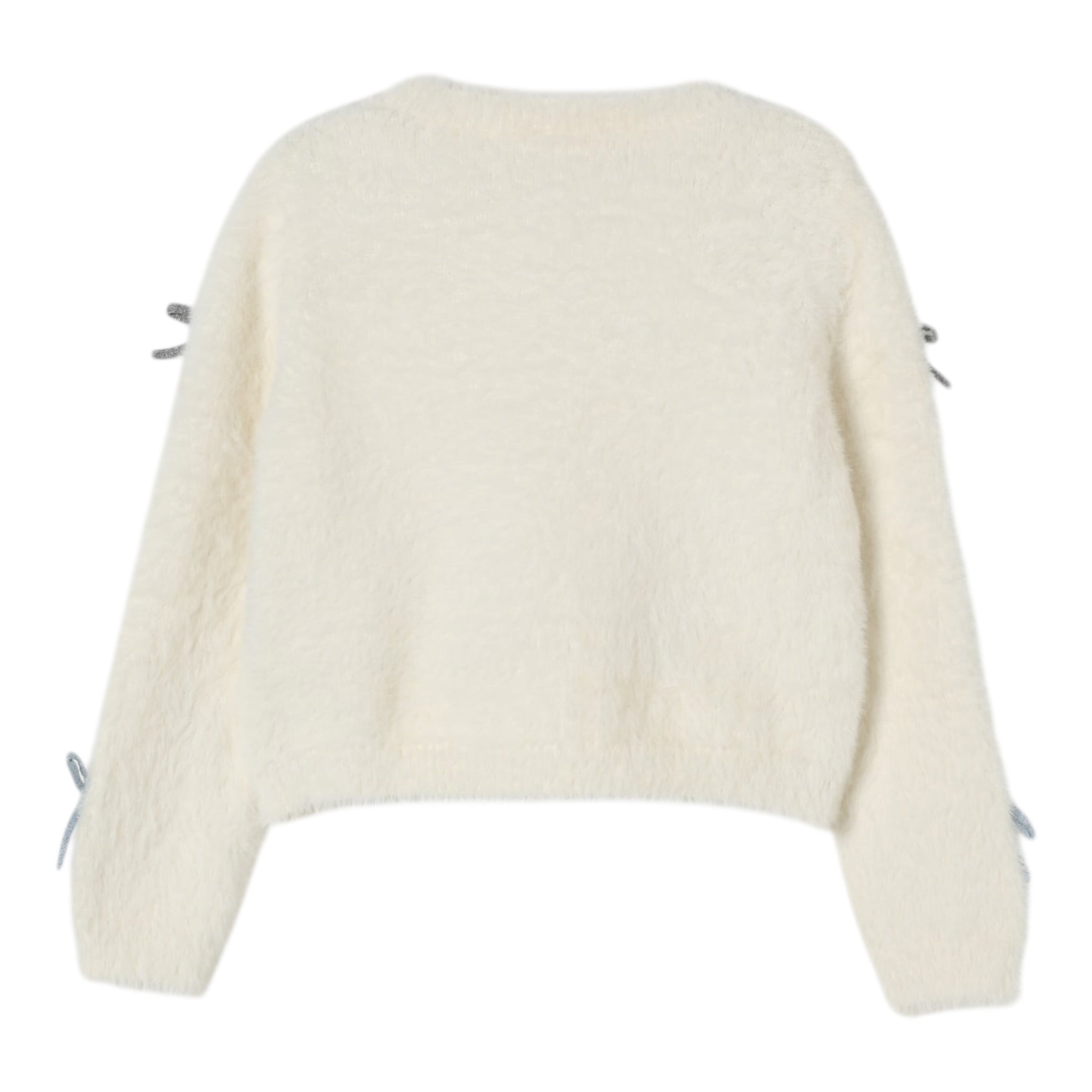 Liu Jo Cardigan tinta unita con Fiocchi Panna per Neonata KF5053N PANNA LIU JO 