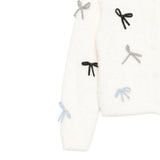 Liu Jo Cardigan tinta unita con Fiocchi Panna per Neonata KF5053N PANNA LIU JO 