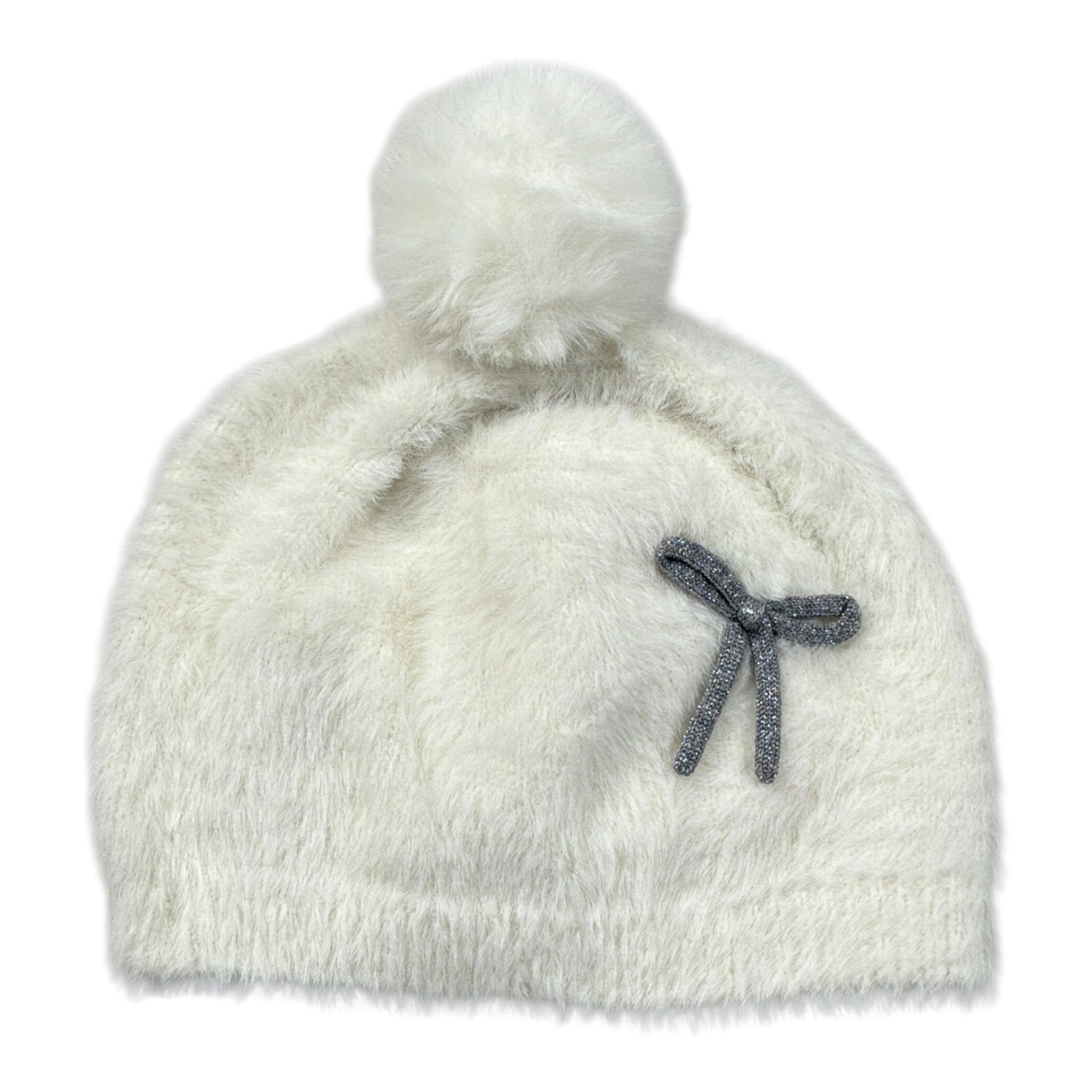 Liu Jo Cappello tinta unita con Fiocchi Panna per Neonata KF5054 PANNA LIU JO 