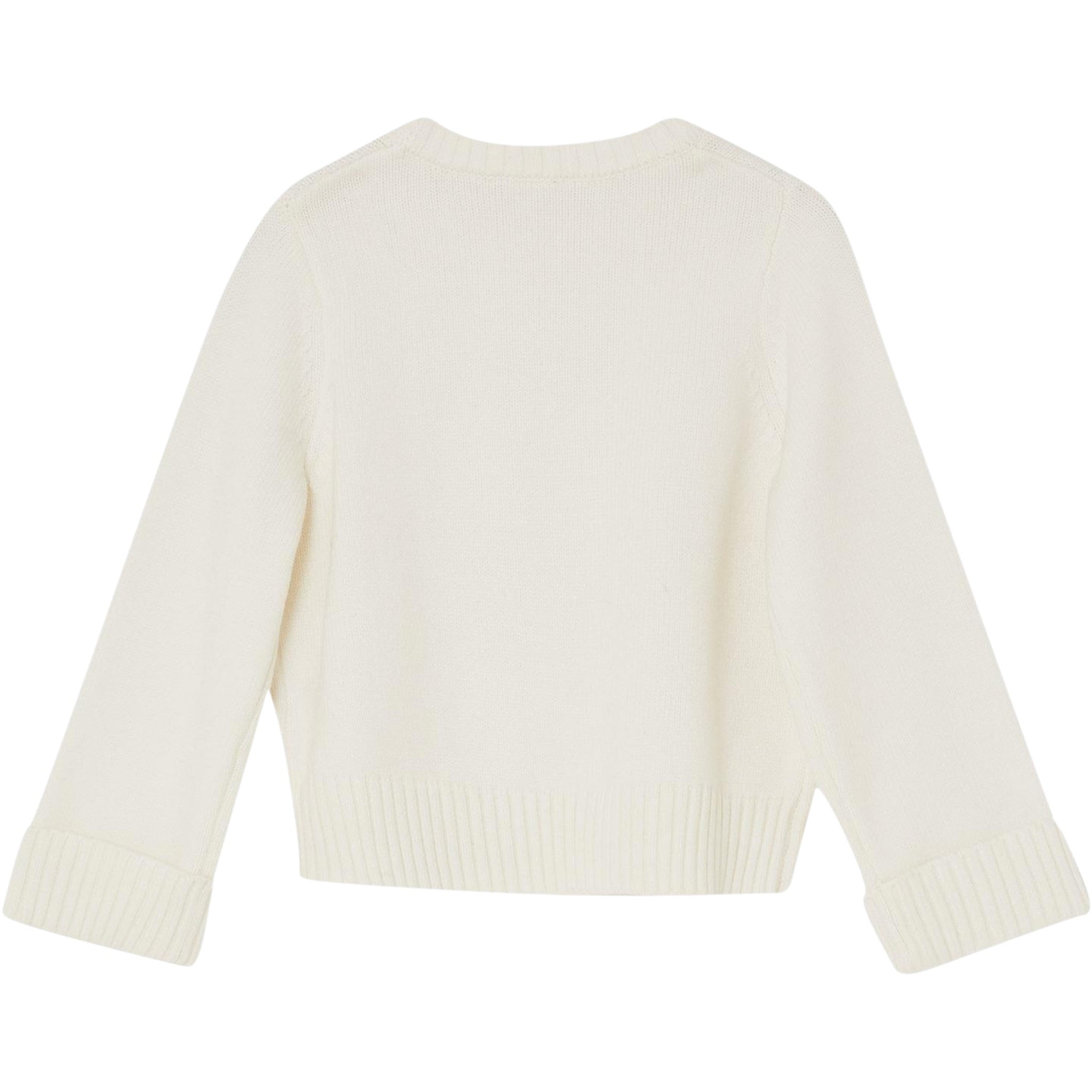 Liu Jo Maglia Girocollo tinta unita con Brillantini Panna per Bambina KF5055JXXX PANNA LIU JO 