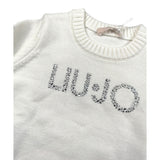 Liu Jo Maglia Girocollo tinta unita con Brillantini Panna per Neonata KF5055 PANNA LIU JO 