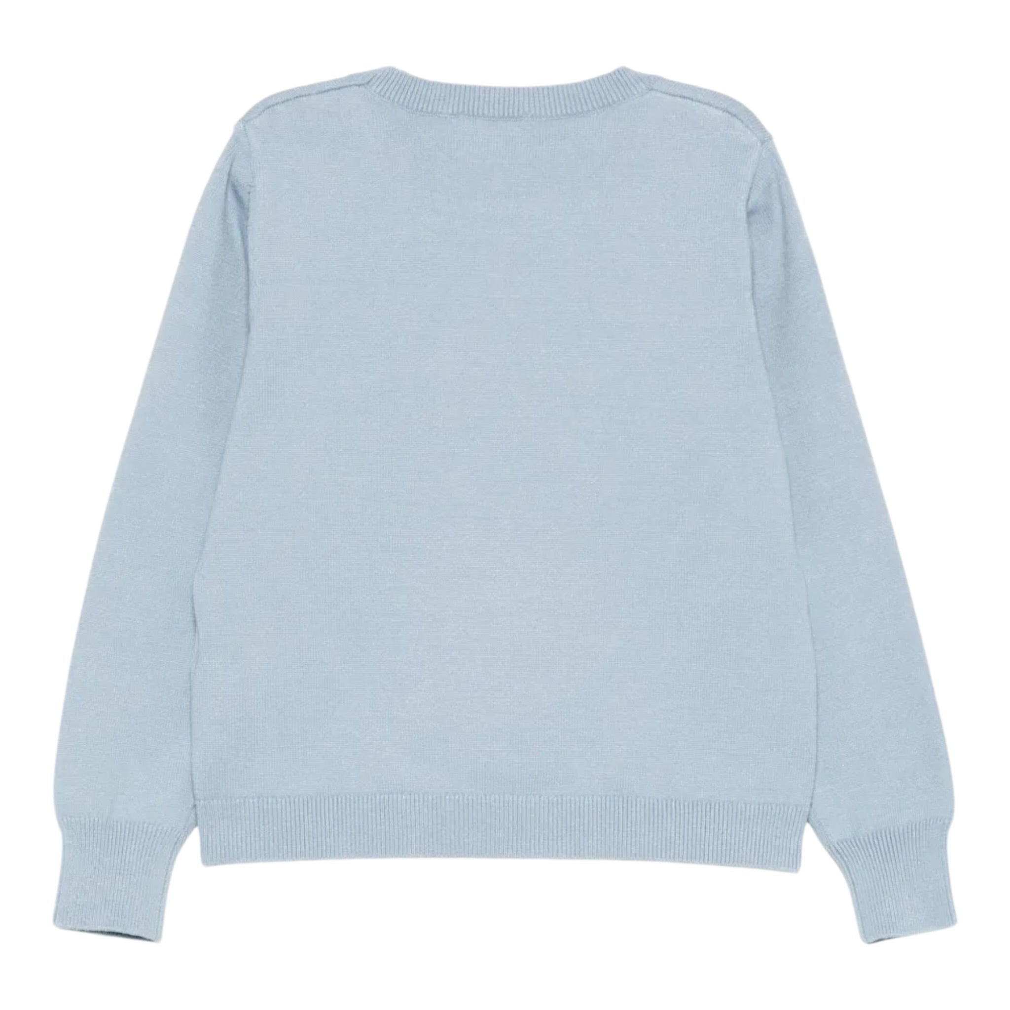Liu Jo Maglia Girocollo tinta unita con Ricami Azzurro per Neonata KF5057XN AZZURRO LIU JO 