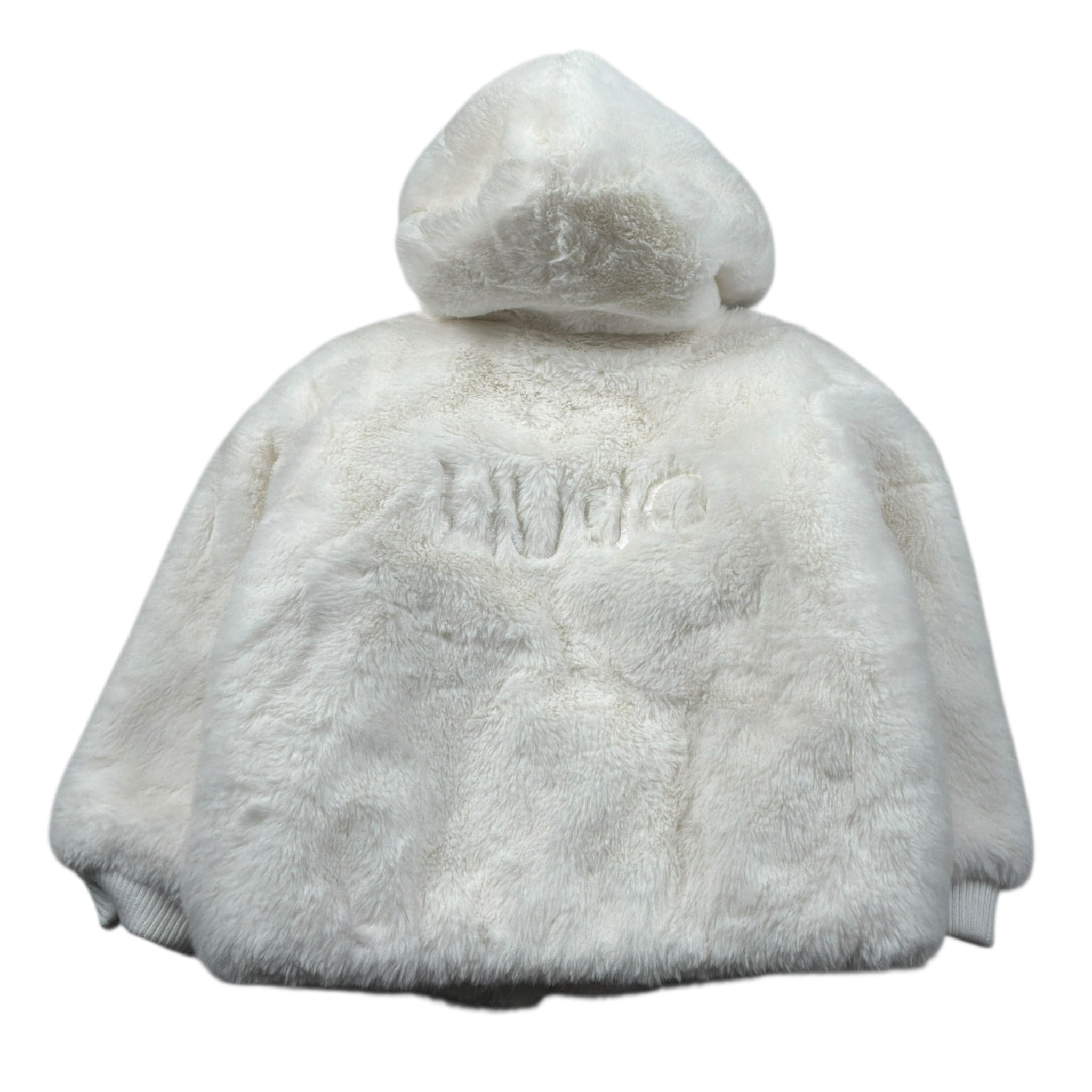 Liu Jo Pelliccia Tinta Uita con Zip E Cappuccio Panna per Bambina KF5058X PANNA LIU JO 