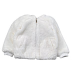 Liu Jo Pelliccia Tinta Uita con Zip E Cappuccio Bianco per Bambina KF5058XXX BIANCO LIU JO 