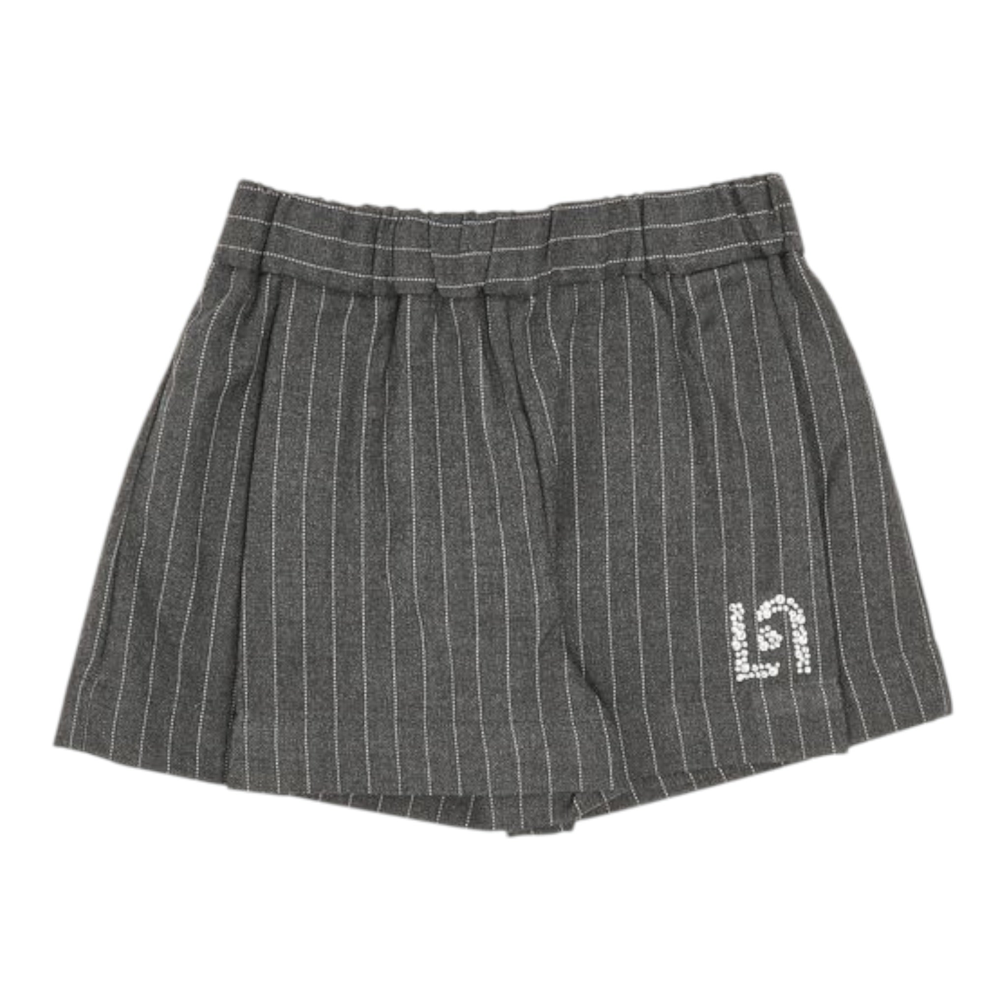 Liu Jo Short tinta unita con Fantasia A Righe Grigio per Neonata KF5064XXX GRIGIO LIU JO 