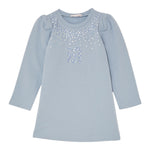 Liu Jo Abito Manica Lunga tinta unita con Brillantini Azzurro per Bambina KF5073J AZZURRO LIU JO 