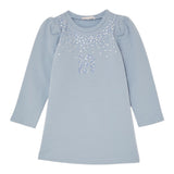 Liu Jo Abito Manica Lunga tinta unita con Brillantini Azzurro per Bambina KF5073J AZZURRO LIU JO 