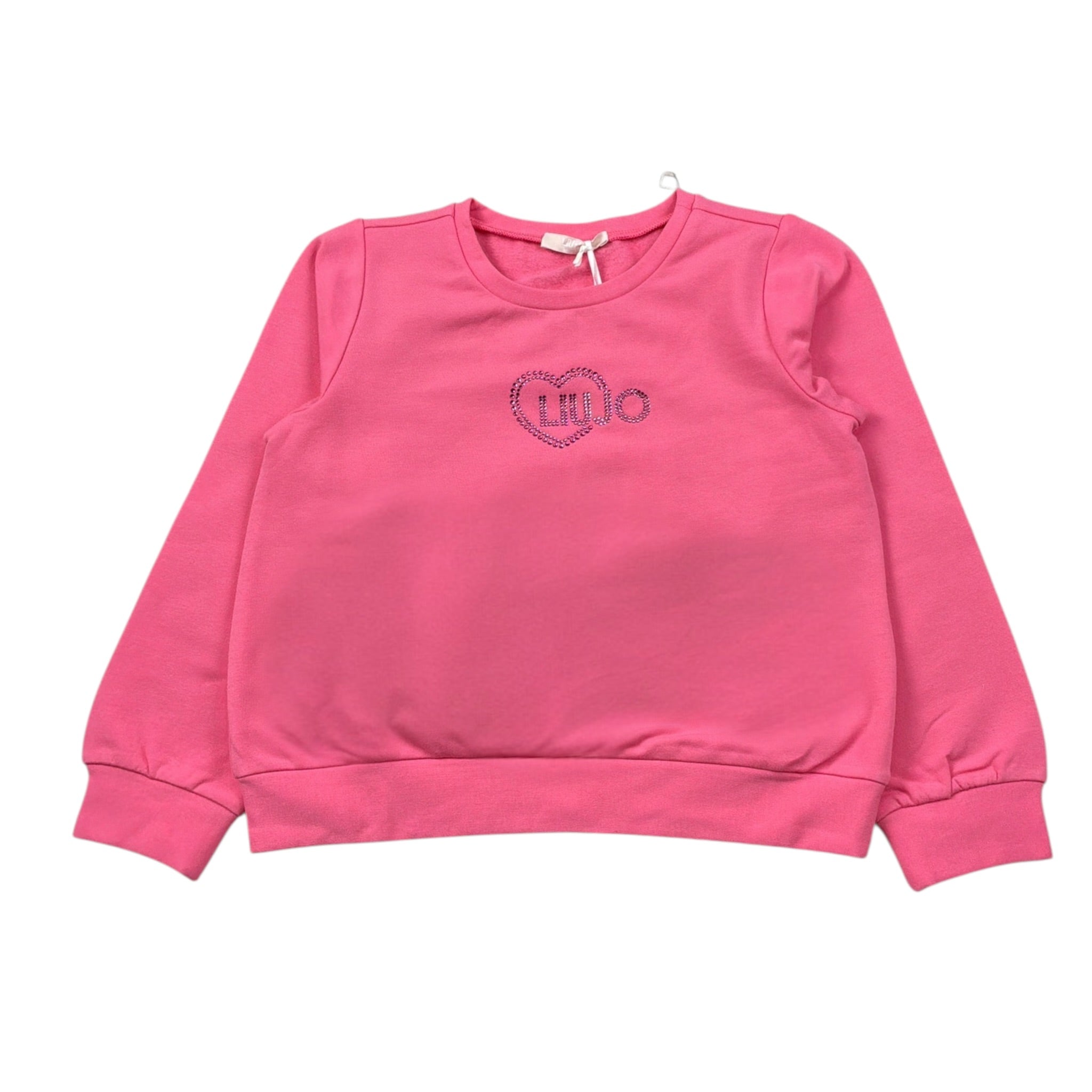 Liu Jo Felpa Xhiusa Girocollo con Brillantini Rosa per Bambina KF5079XJ ROSA LIU JO 