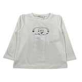 Liu Jo Shirt Girocollo tinta unita con Logo Bianco per Neonata KF5087X BIANCO LIU JO 