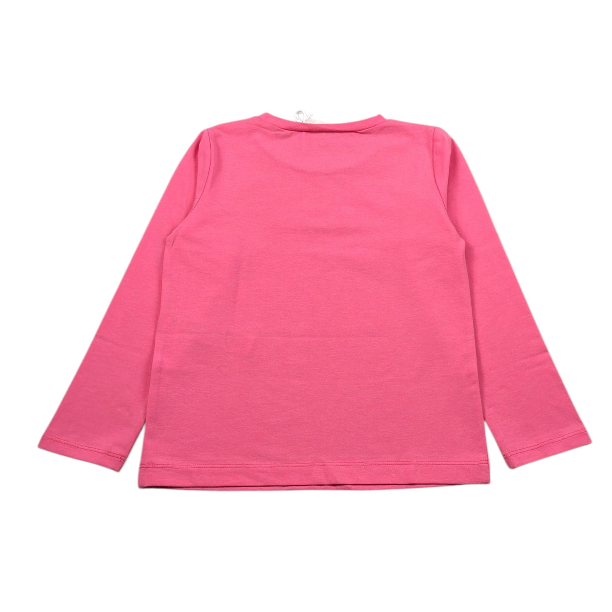 Liu Jo Shirt Girocollo tinta unita con Logo Rosa per Neonata KF5087X ROSA LIU JO 