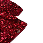 Liu Jo Abito Manica Lunga tinta unita con Paillettes Rosso per Neonata KF5104NXX ROSSO LIU JO 