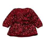 Liu Jo Abito Manica Lunga tinta unita con Paillettes Rosso per Neonata KF5104X ROSSO LIU JO 