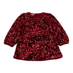 Liu Jo Abito Manica Lunga tinta unita con Paillettes Rosso per Neonata KF5104X ROSSO LIU JO 