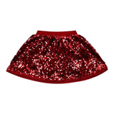Liu Jo Gonna tinta unita con Paillettes Rosso per Neonata KF5105NX ROSSO LIU JO 