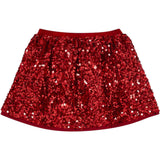 Liu Jo Gonna tinta unita con Paillettes Rosso per Bambina KF5105 ROSSO LIU JO 