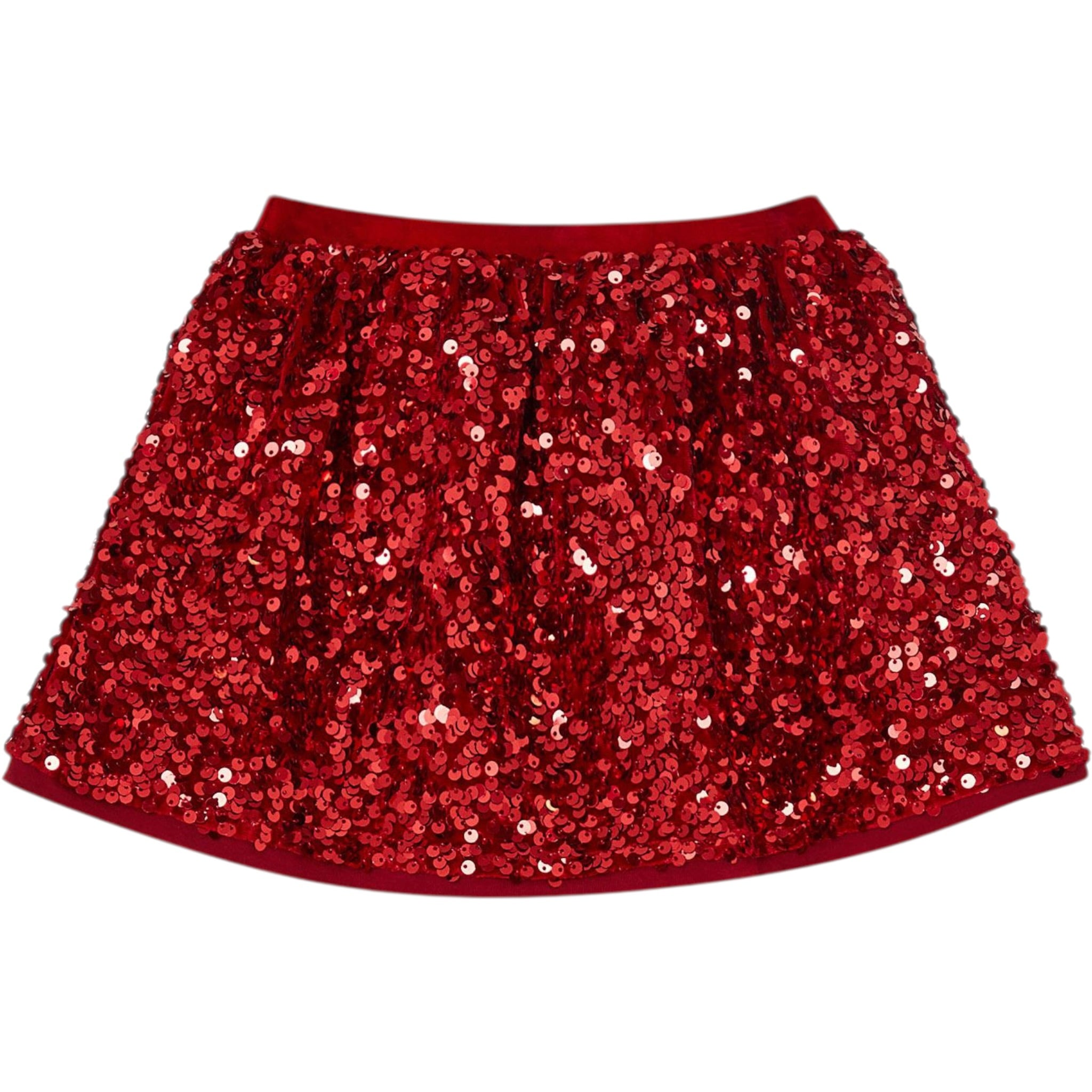 Liu Jo Gonna tinta unita con Paillettes Rosso per Bambina KF5105 ROSSO LIU JO 