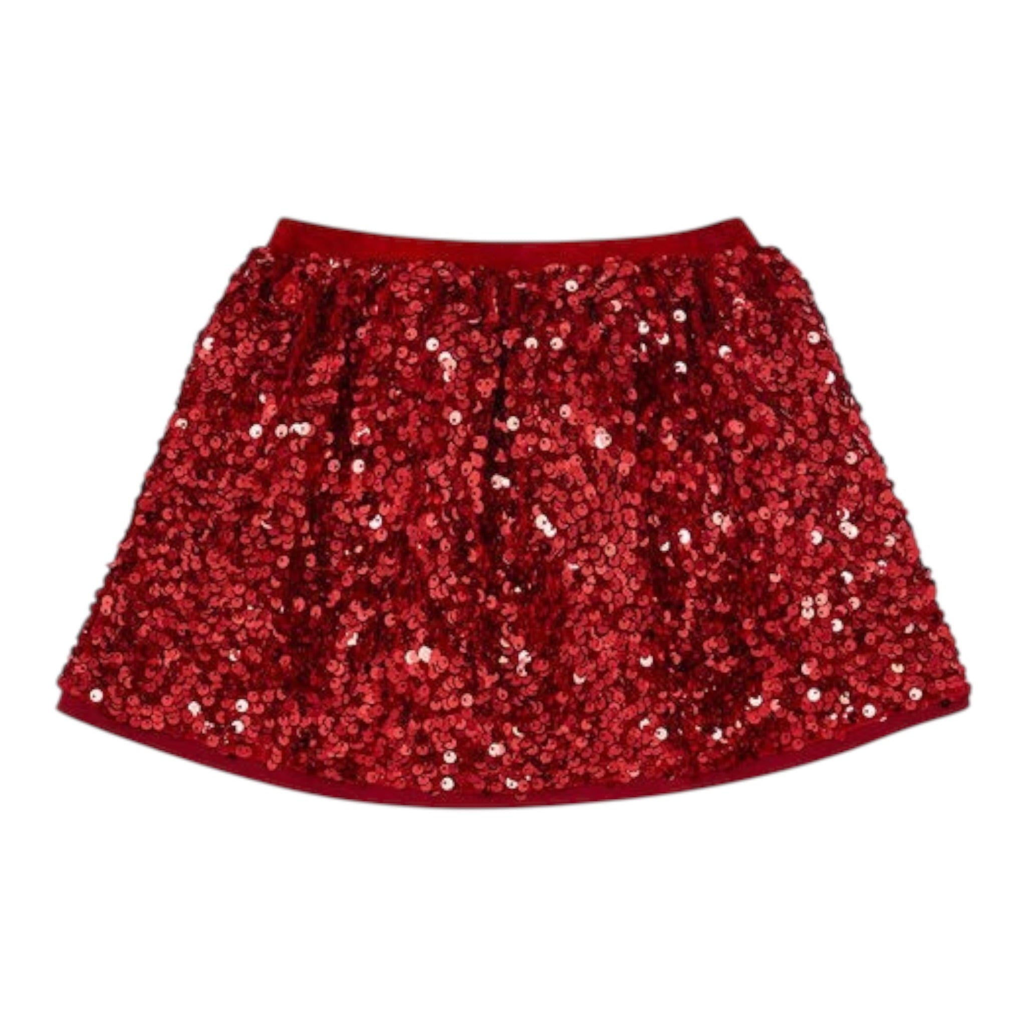 Liu Jo Gonna tinta unita con Paillettes Rosso per Neonata KF5105XX ROSSO LIU JO 