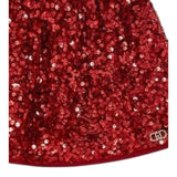 Liu Jo Gonna tinta unita con Paillettes Rosso per Neonata KF5105XX ROSSO LIU JO 