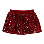 Liu Jo Gonna tinta unita con Paillettes Rosso per Neonata KF5105XXXX ROSSO LIU JO 