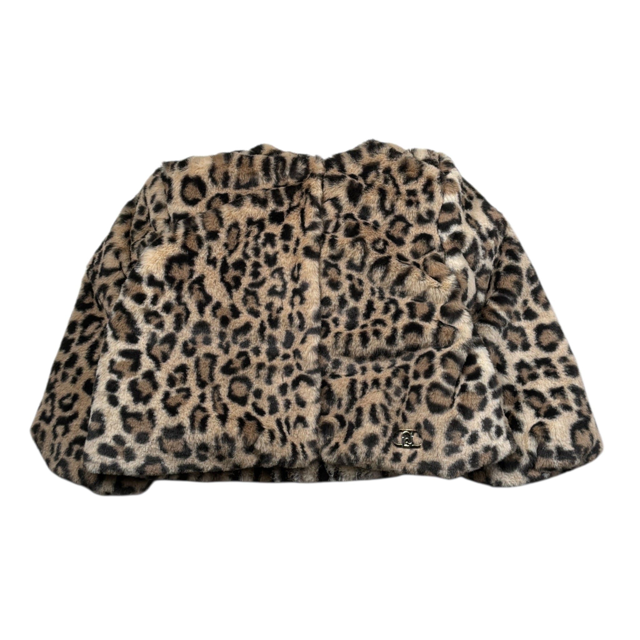 Liu Jo Pelliccia con Cappuccio Fantasia Maculata Marrone per Bambina KF5106XJ MARRONE LIU JO 