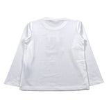 Liu Jo Shirt Girocollo tinta unita con Stampa Logo Bianco per Bambina KF5118 BIANCO LIU JO 