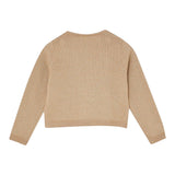 Liu Jo Maglia Girocollo tinta unita con Ricami Beige per Neonata KF5122X BEIGE LIU JO 