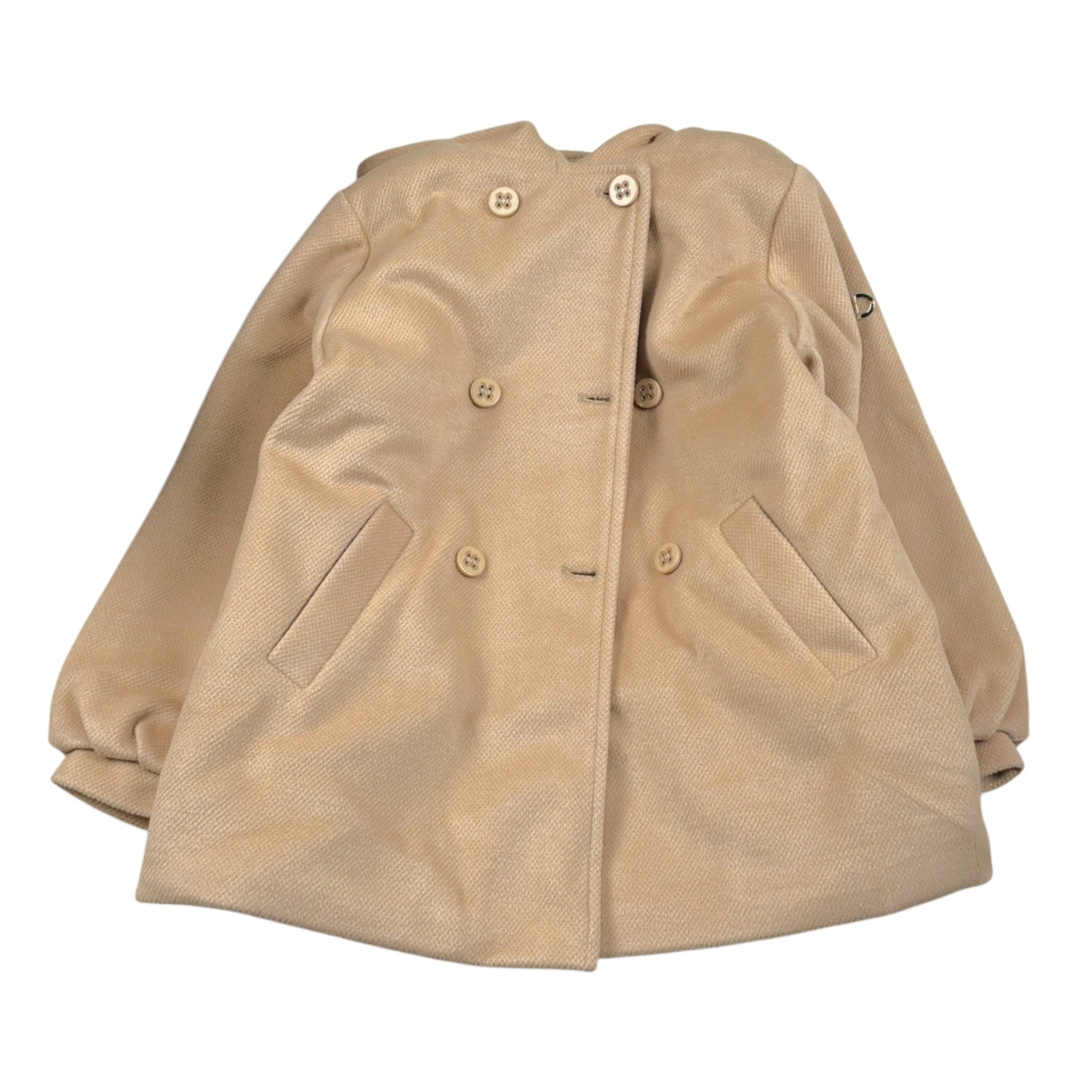 Liu Jo Cappotto tinta unita con Cappuccio Beige per Bambina KF5127X BEIGE LIU JO 