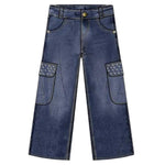 Liu Jo Jeans tinta unita Modello Palazzo Blu per Neonata KF5129N BLU LIU JO 