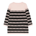 Liu Jo Abito Manica Lunga tinta unita con Logo Rosa per Bambina KF5130 ROSA LIU JO 