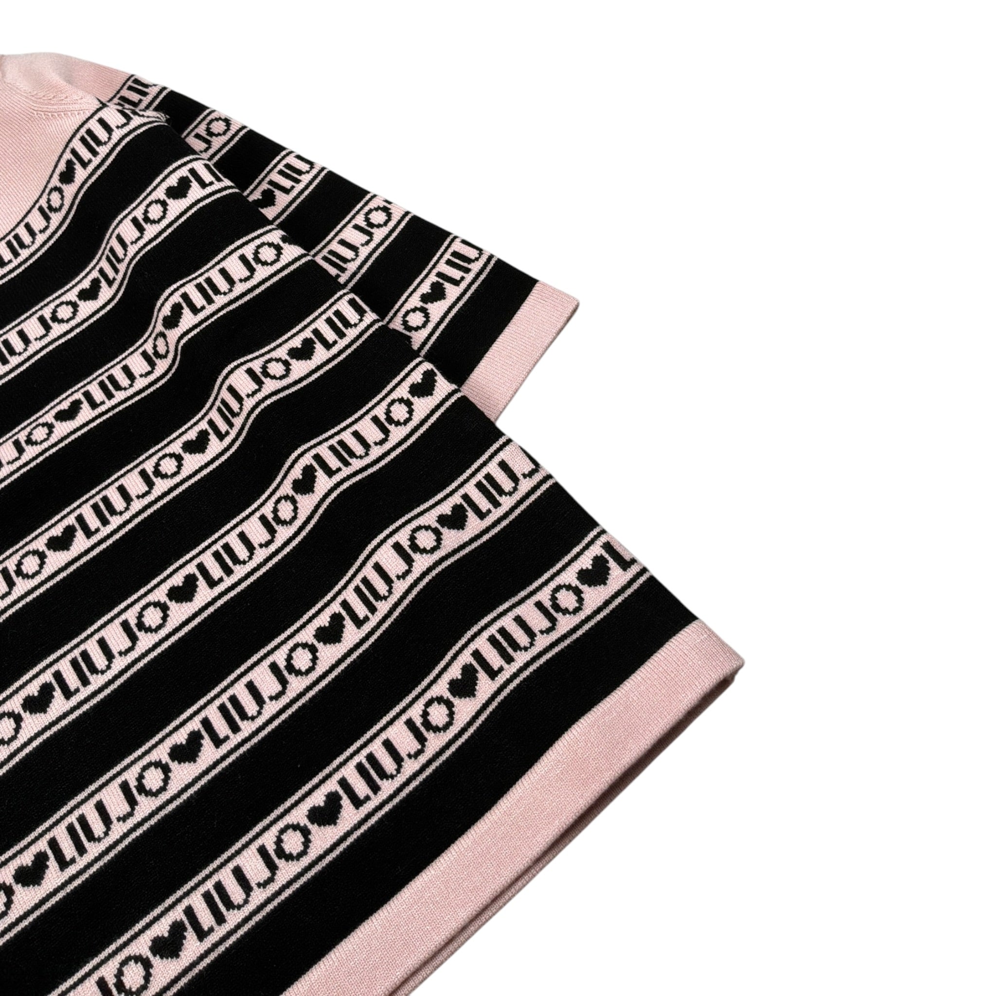 Liu Jo Abito Manica Lunga tinta unita con Logo Rosa per Neonata KF5130XXN ROSA LIU JO 