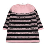 Liu Jo Abito Manica Lunga tinta unita con Logo Rosa per Neonata KF5130XXN ROSA LIU JO 