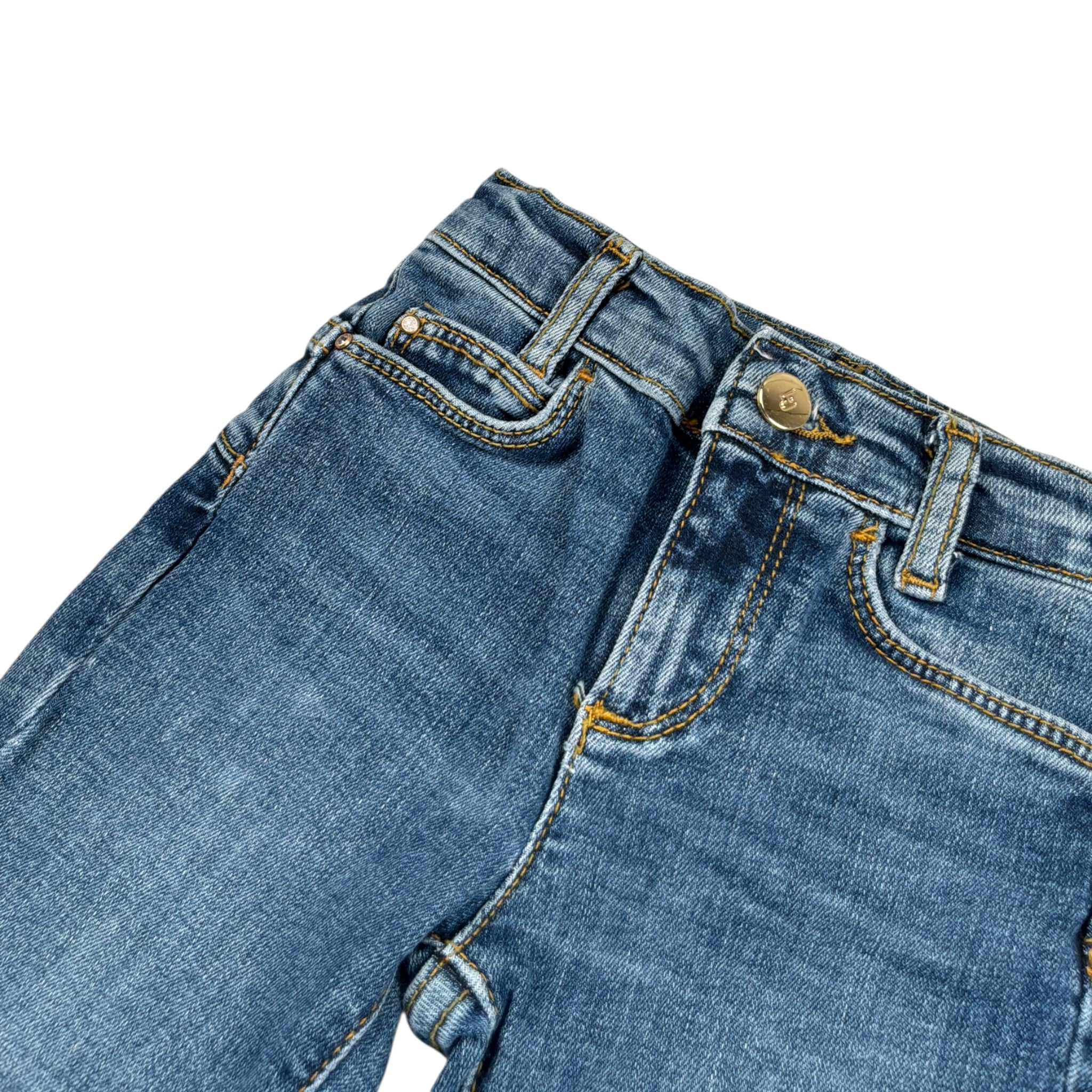 Liu Jo Jeans tinta unita Modello A Zampa Blu per Neonata KF5133 BLU LIU JO 