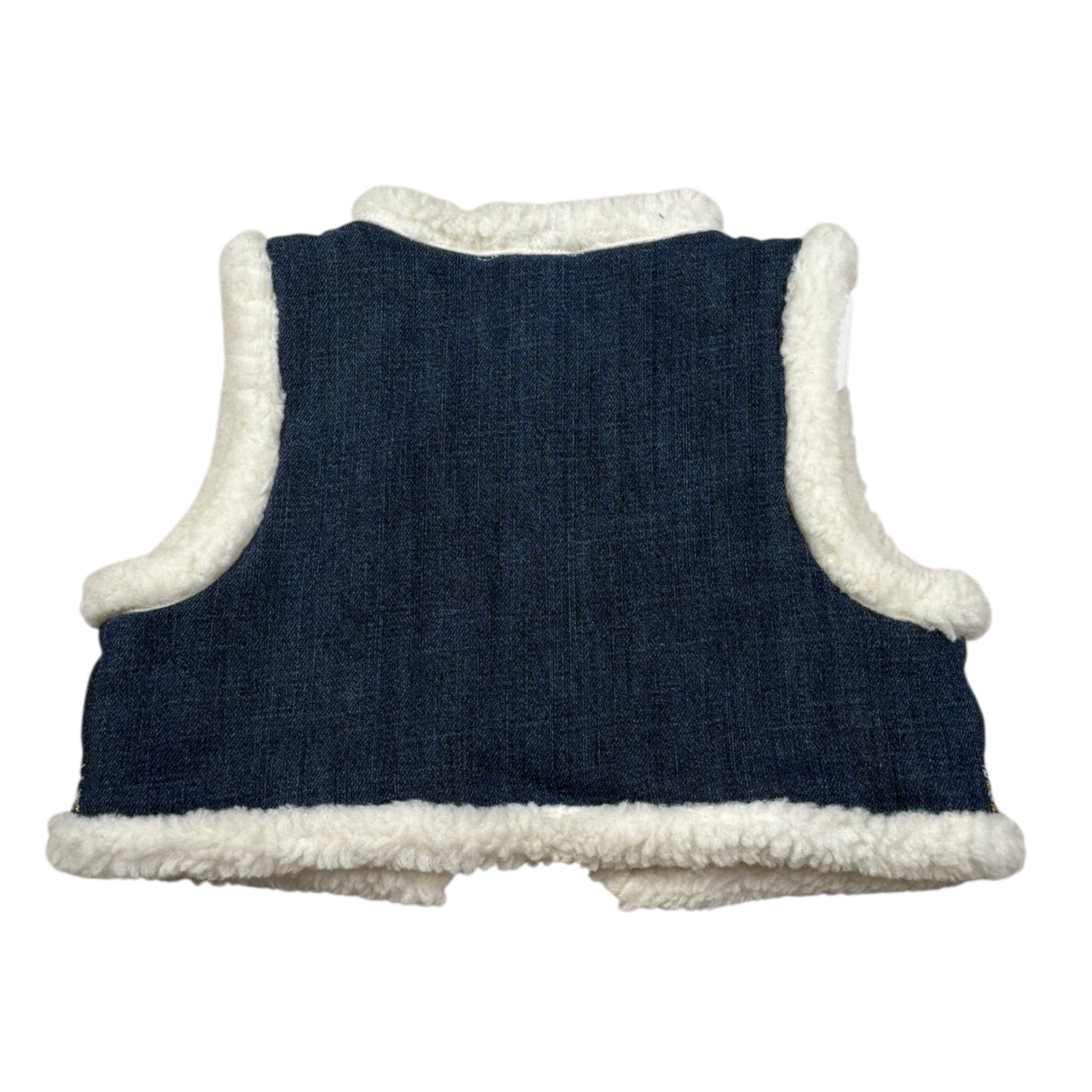 Louis Dieudonne' Giubbino Smanicato con Pelliccia Azzurro per Bambina GRIW25R0181 AZZURRO LOUIS DIEUDONNE' 
