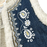 Louis Dieudonne' Giubbino Smanicato con Pelliccia Azzurro per Bambina GRIW25R0181 AZZURRO LOUIS DIEUDONNE' 
