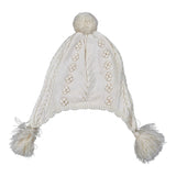 Louise Misha Cappello tinta unita con Pon Pon Panna per Bambina GACW25B0007 PANNA LOUISE MISHA 