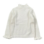 Louise Misha Maglia Mezzo Collo tinta unita Panna per Bambina GRCW25J0071 PANNA LOUISE MISHA 
