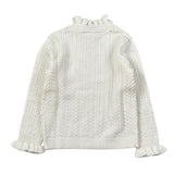 Louise Misha Maglia Mezzo Collo tinta unita Panna per Bambina GRCW25J0071 PANNA LOUISE MISHA 
