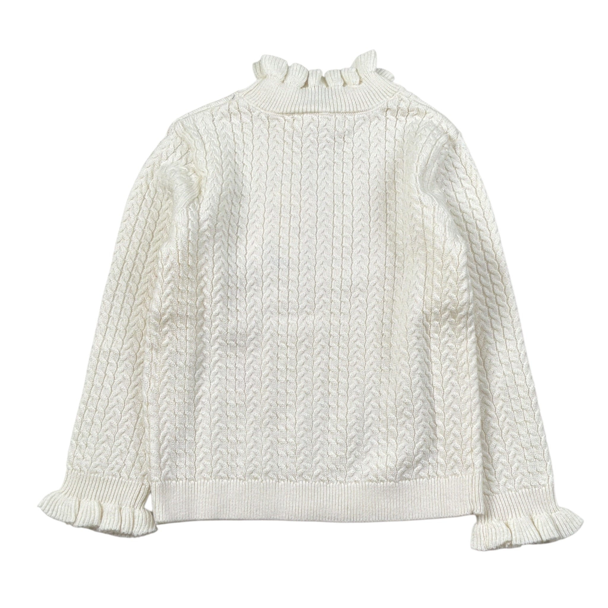 Louise Misha Maglia Mezzo Collo tinta unita Panna per Bambina GRCW25J0071 PANNA LOUISE MISHA 
