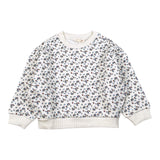 Louise Misha Felpa tinta unita con Stampa Fiori Panna per Bambina GRPW25S0070 PANNA LOUISE MISHA 