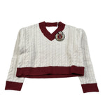 Lu Lu By Miss Grant Maglia Scollo A V tinta unita Panna per Bambina KK4070 PANNA LU LU BY MISS GRANT 