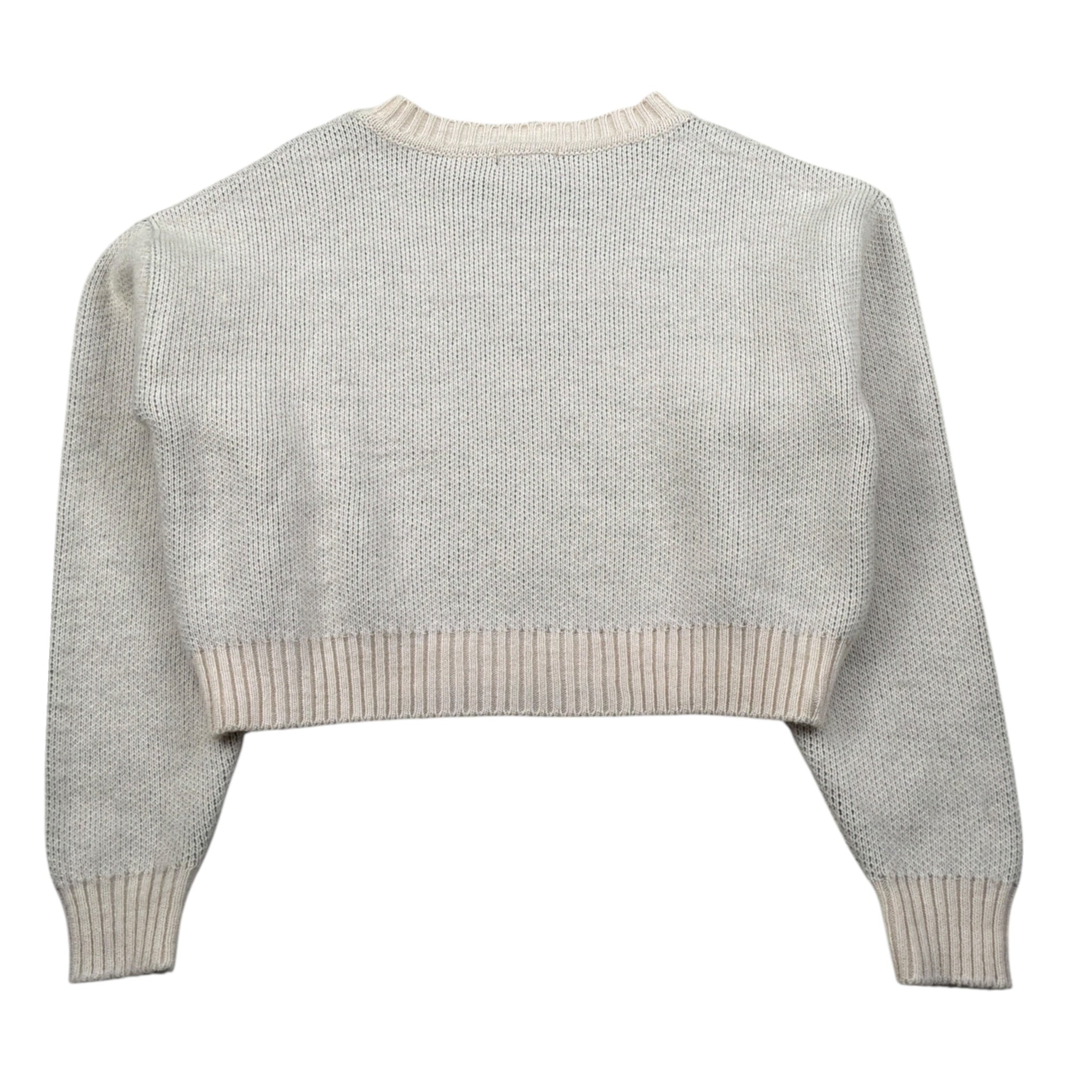 Lu Lu By Miss Grant Maglia Girocollo tinta unita con Ricami Panna per Bambina LL2965 PANNA LU LU BY MISS GRANT 